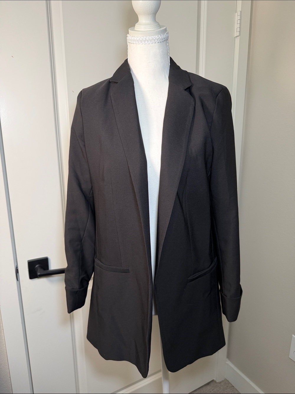 Classic Black Women's Blazer Jacket
